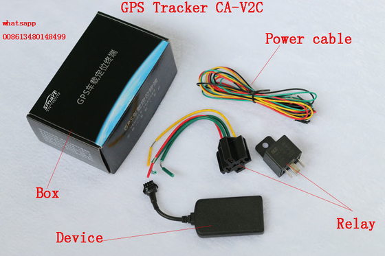 High Sensitivity Car GPS Tracker With Three Colors LED Display , ACC Detection